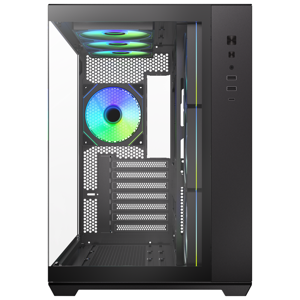 BitFenix AL118 850W 80+ Bronze Tempered Glass 7x ARGB USB 3.0 Siyah ATX Mid Tower  Kasa