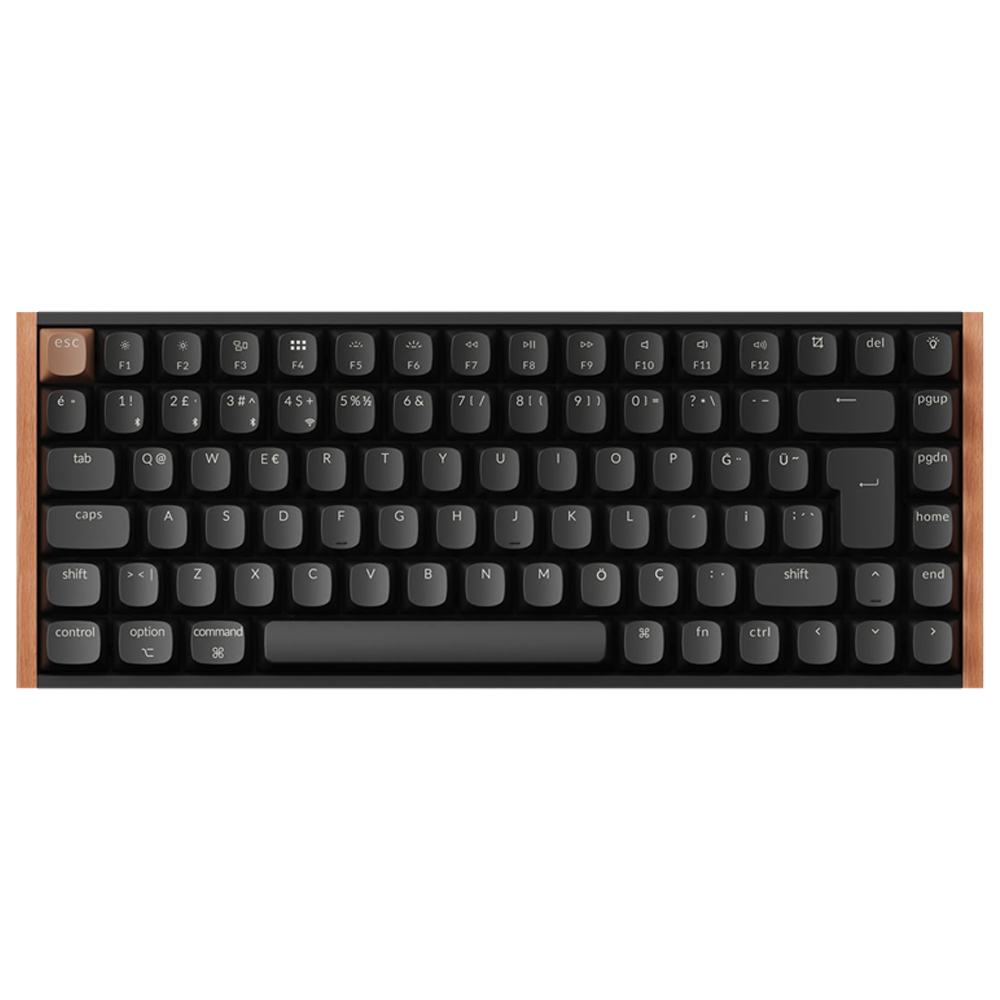 Keychron K2 HE Hall Efect Switch Hotswap Türkçe RGB Kablosuz Siyah Gaming Klavye