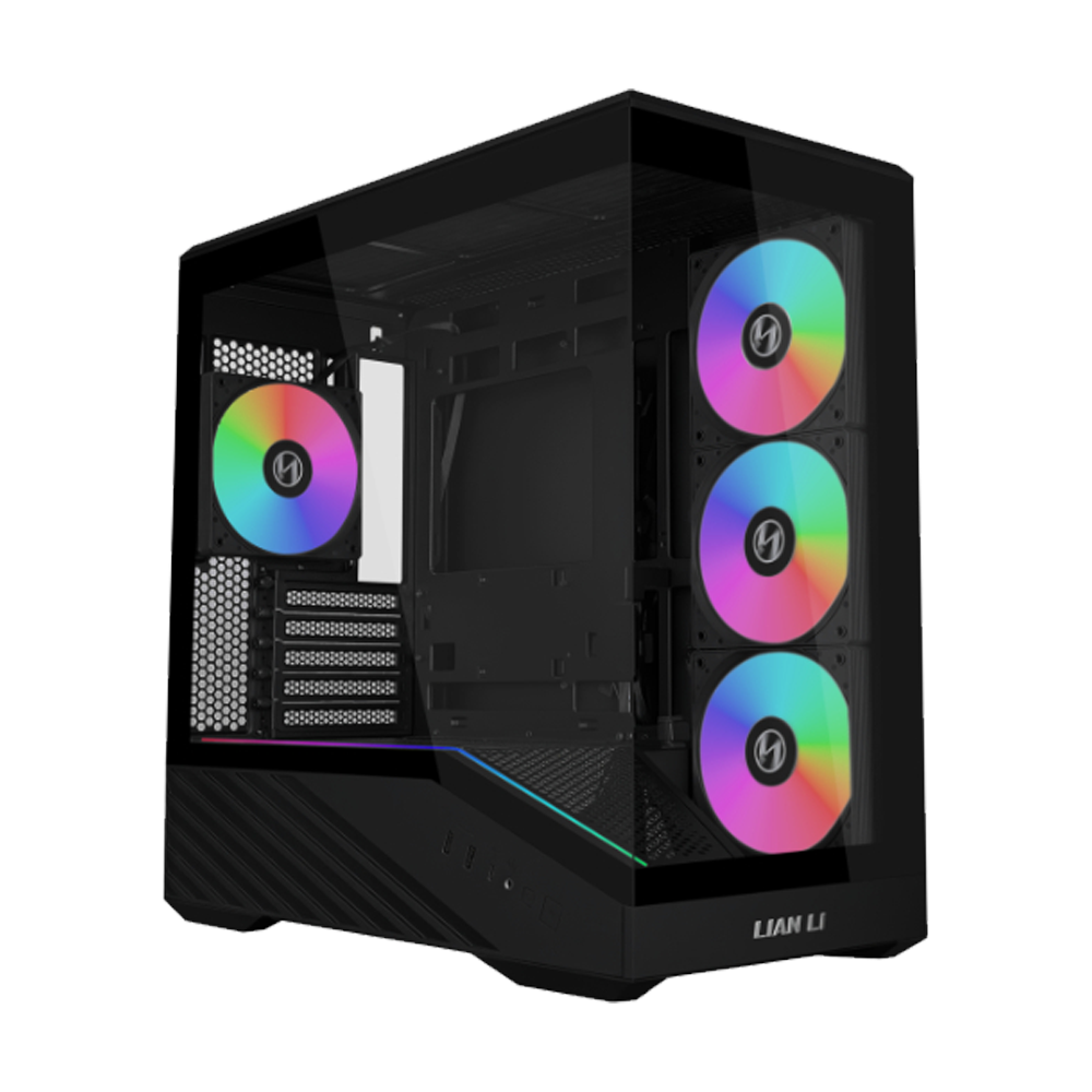 LIAN LI VECTOR V100RMIX MINI Tempered Glass ARGB Type-C Siyah mATX  Kasa