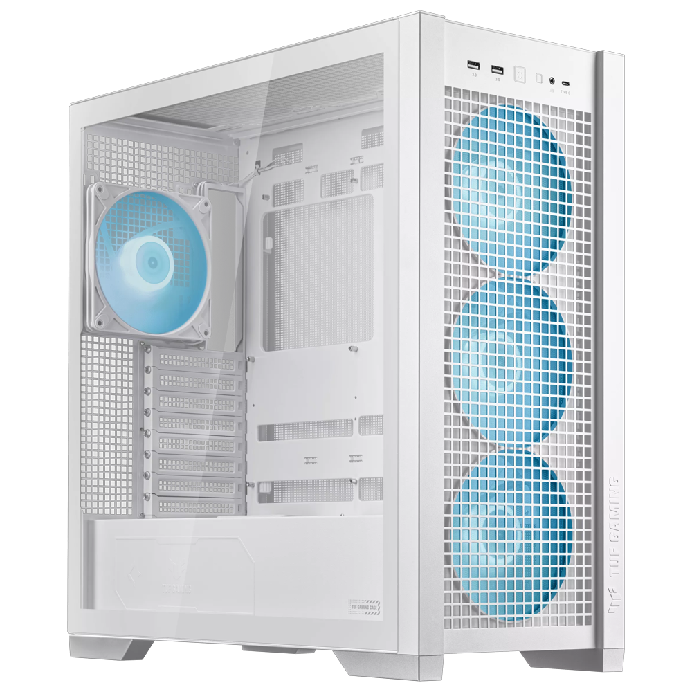 ASUS TUF GAMING GT302 850W 80+ Gold ARGB Tempered Glass USB 3.2 Beyaz E-ATX Mid Tower Kasa