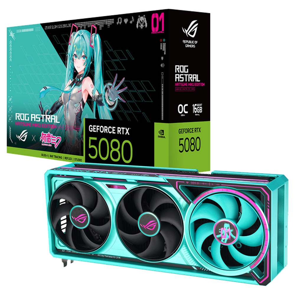 ASUS ROG Astral GeForce RTX 5080 16GB GDDR7 OC Hatsune Miku