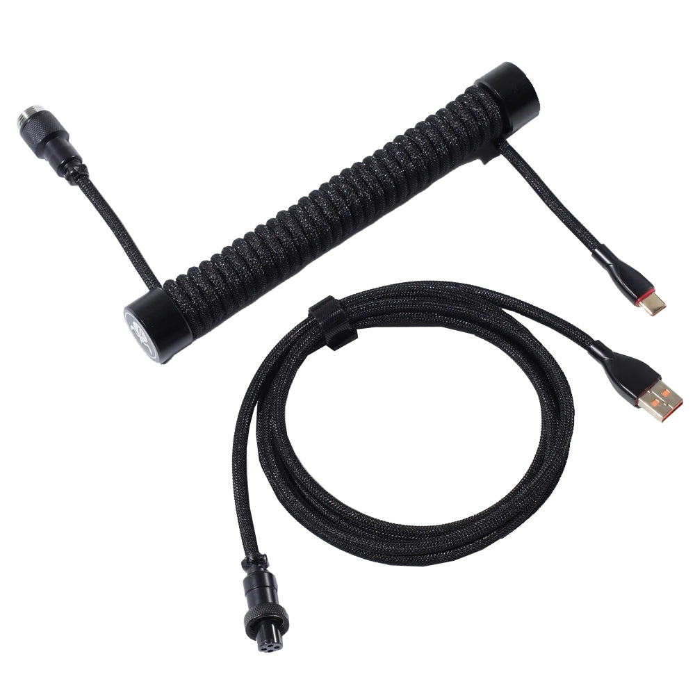 GravaStar Sarmal Aviator USB Type-C Mekanik Klavye Uyumlu Siyah Oyuncu Kablosu 1.85m
