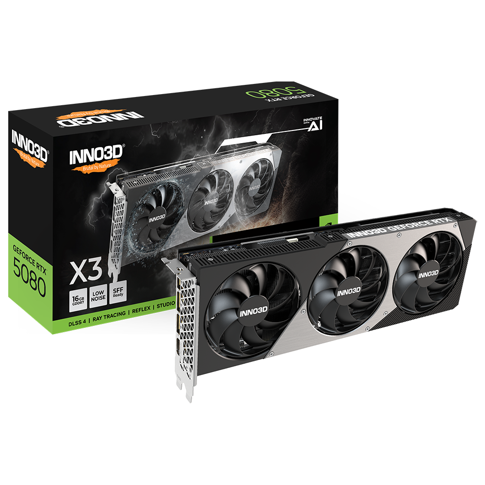 INNO3D GeForce RTX 5080 X3 16GB GDDR7 256bit DLSS 4 Ekran Kartı