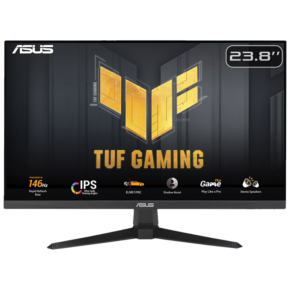 ASUS TUF Gaming VG249QE5A 23.8" 146Hz (OC) 1ms HDMI DP AdaptiveSync FHD Fast IPS Gaming Monitör