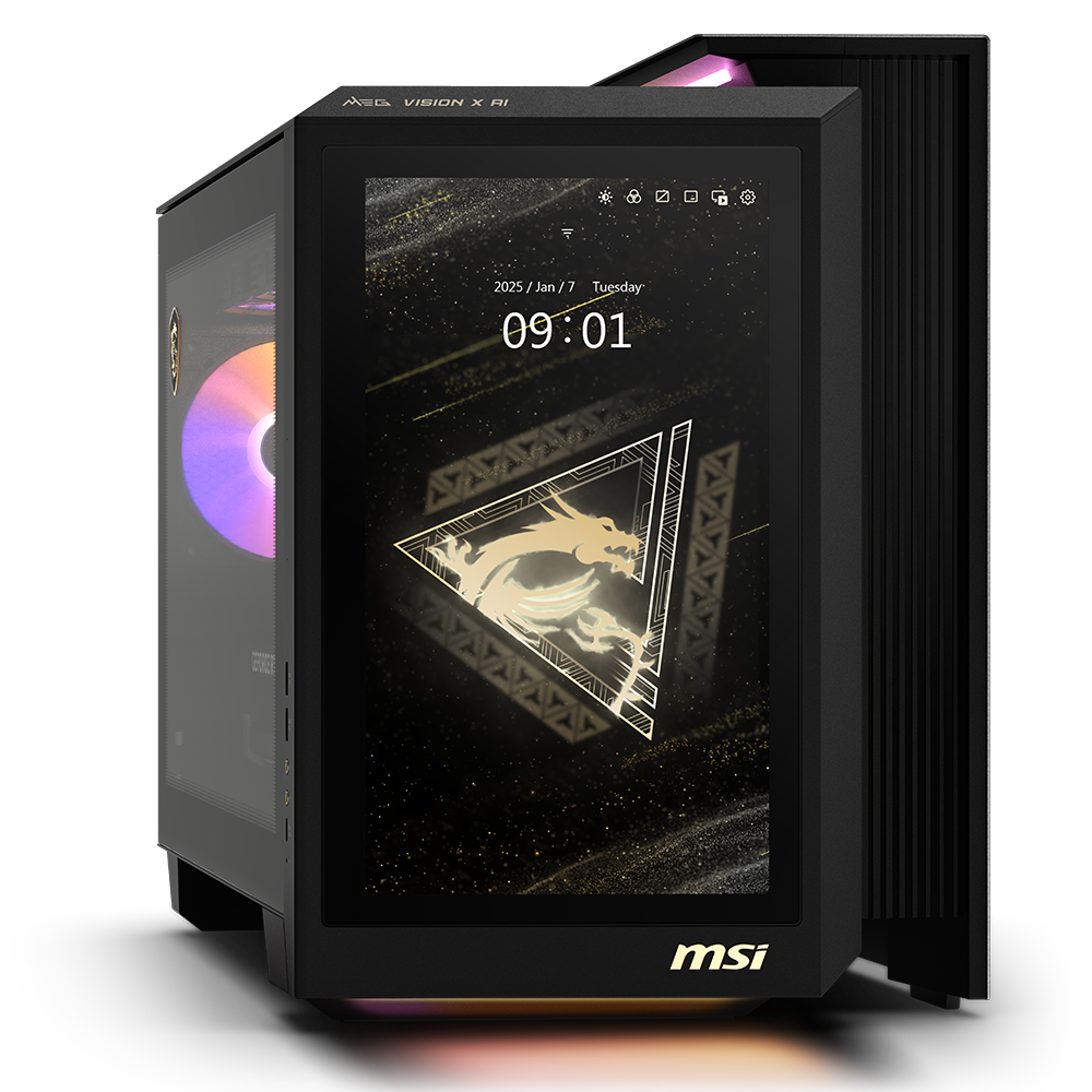 MSI MEG VISION X AI 2NVV9-056TR ULTRA 9 285K 32GB DDR5 2TB SSD RTX5080 VENTUS 3X 16G W11 Siyah Gaming Pc