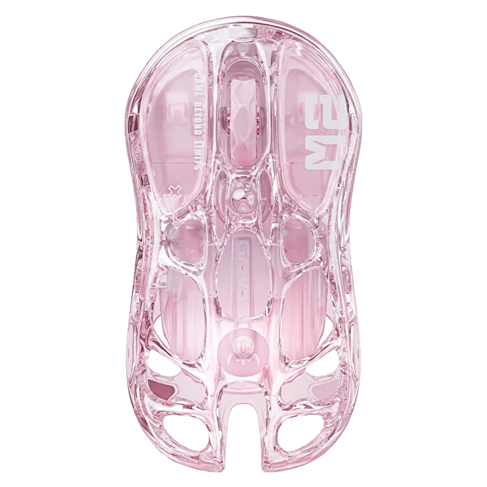 GravaStar Mercury M2 RGB 26000 DPI 1000Hz Crystal Rose Kablosuz Gaming Mouse