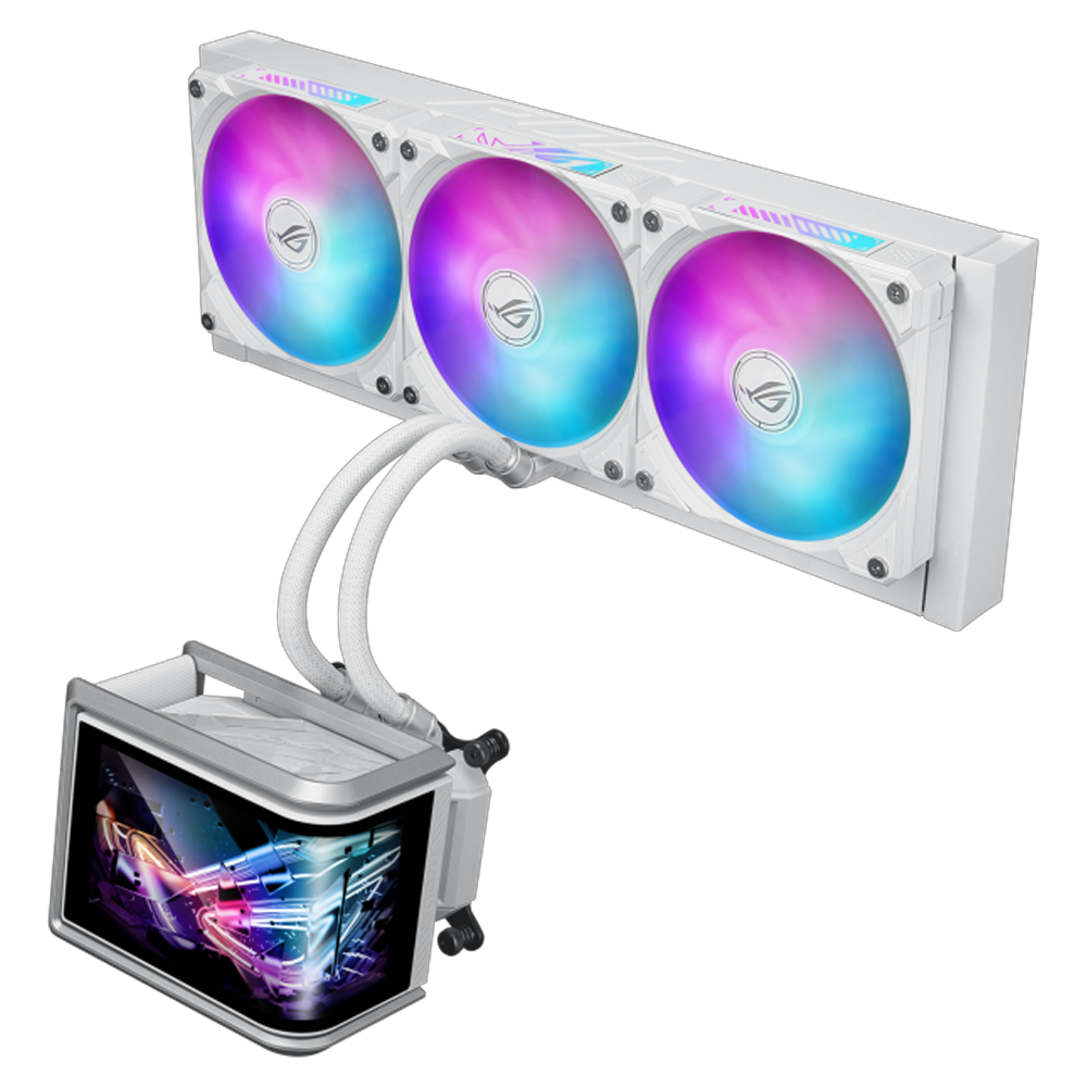 Ryusui4個 ASUS ROG RYUO IV SLC 360 ARGB 360mm Beyaz Islemci Sivi Sogutucu