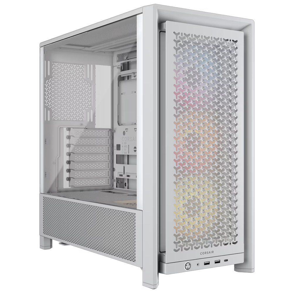 CORSAIR FRAME 4000D RS ARGB AIRFLOW Tempered Glass USB 3.2 Type-C Beyaz Mid Tower Kasa