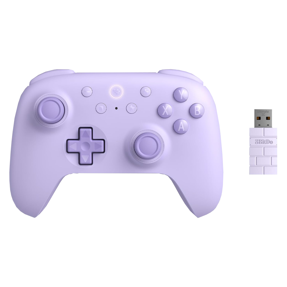 8BitDo Ultimate 2C Hall Efect Kablosuz Mor Gamepad