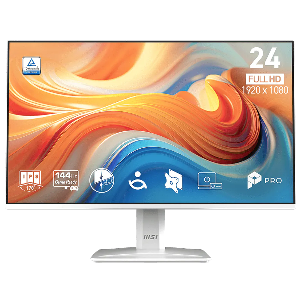 MSI PRO MP243W E14 23.8" 144Hz 4ms HDMI DP AdaptiveSync HDR Ready FHD IPS Beyaz Monitör