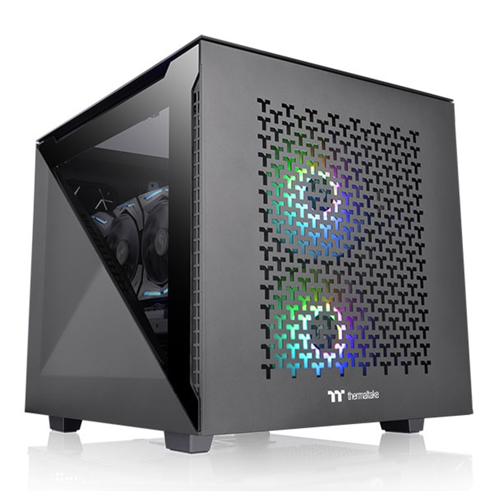Thermaltake Divider 200 TG Air Tempered Glass USB 3.2 ATX Micro ATX Kasa görsel 1