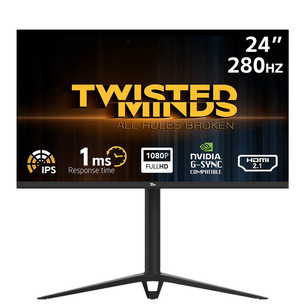 Twisted Minds TM24FHD280IPS 24.5" 280Hz 1ms HDMI DP FreeSync G-Sync HDR Ready Pivot FHD IPS Gaming Monitör