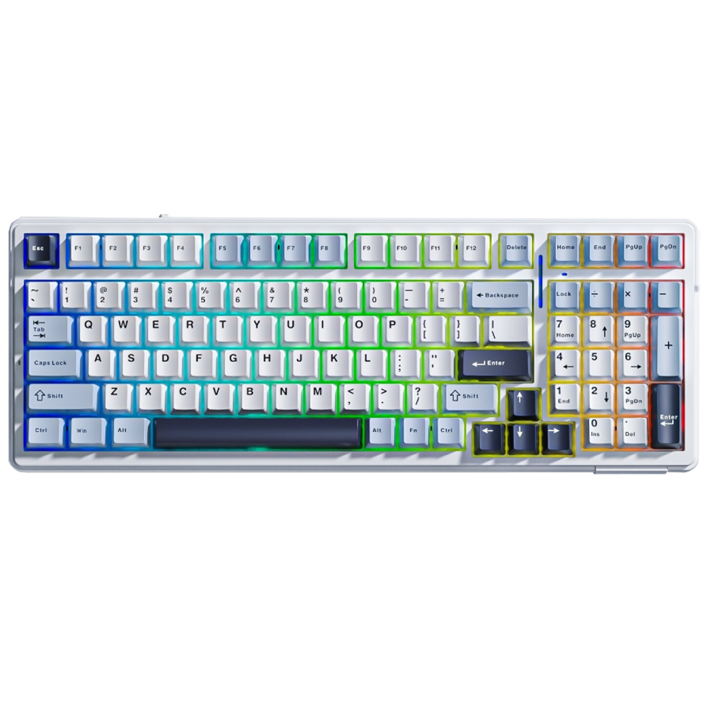 Aula F99 Linear GrayWood V3 Switch Hot Swap RGB Lacivert Kablosuz Gaming Klavye