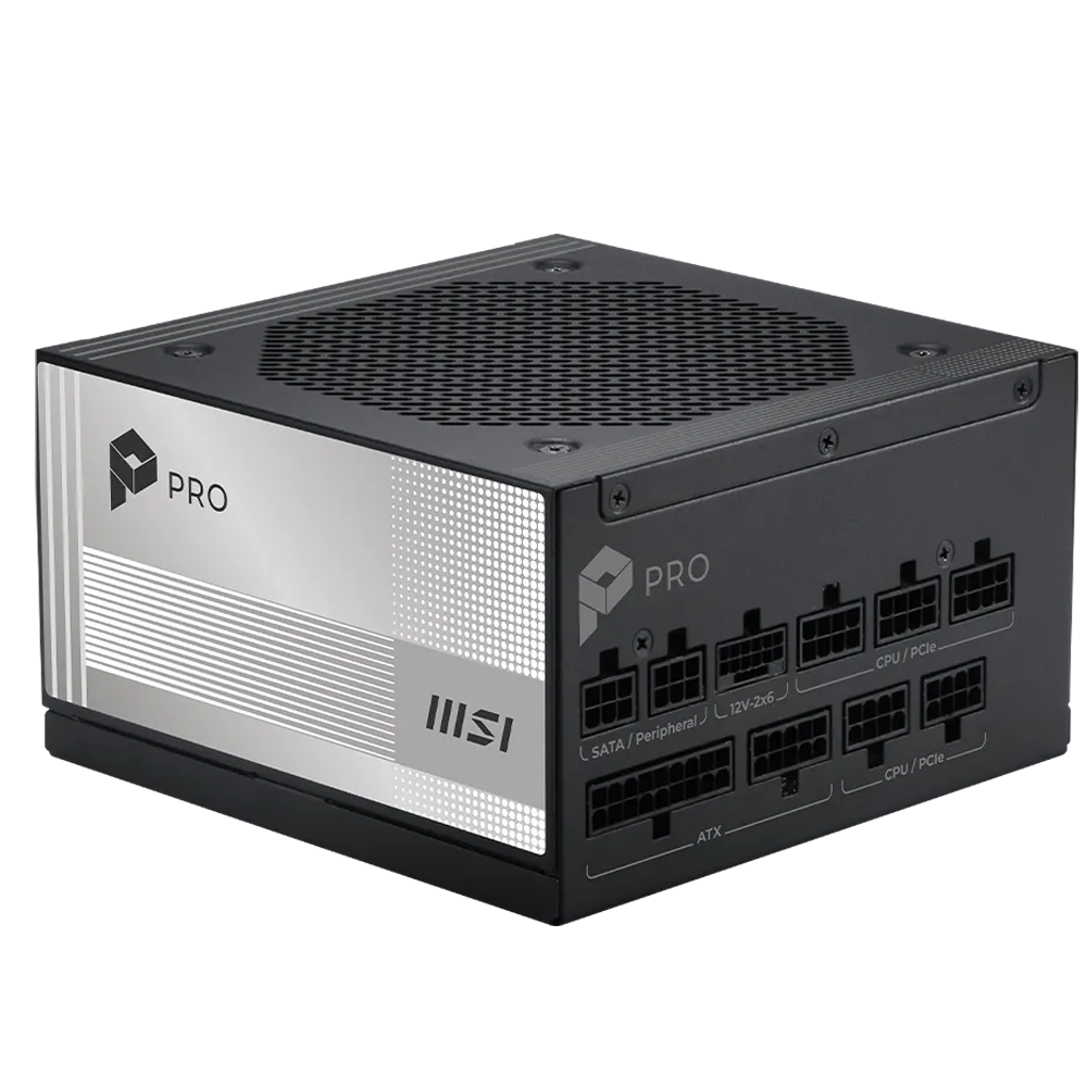 MSI PRO A850PL PCIE5 850W 80+ Platinum GEN 5.1 ATX 3.1 120mm Fanlı PSU