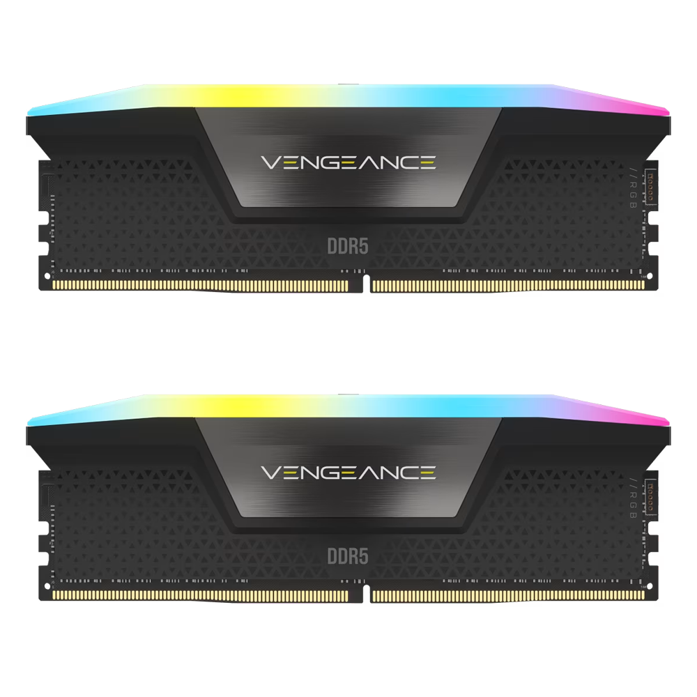 CORSAIR 32GB(2x16GB) Vengeance RGB 6000MHz CL38 DDR5 XMP Siyah Dual Kit Ram
