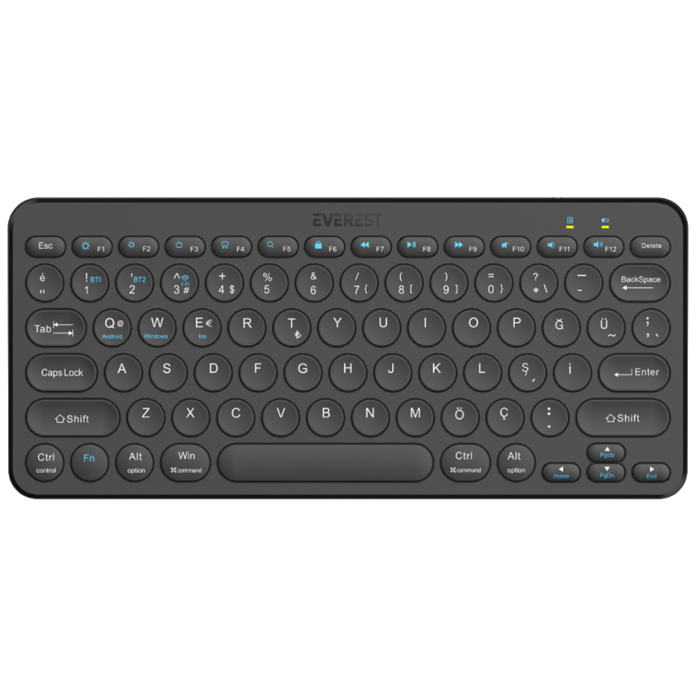 Everest KB-BT16 Siyah Kablosuz Klavye  