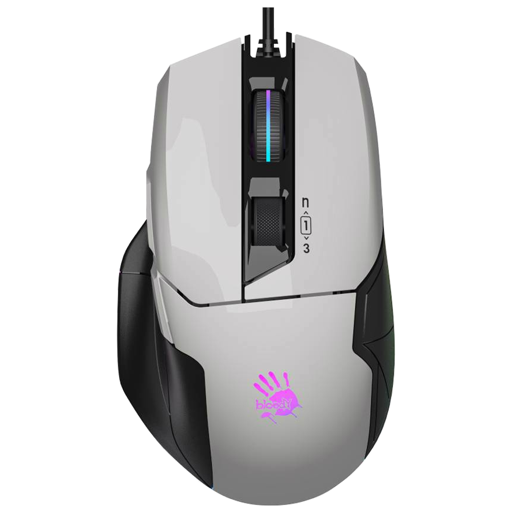 A4Tech Bloody W70 MAX 10000DPI Beyaz Kablolu RGB Gaming Mouse