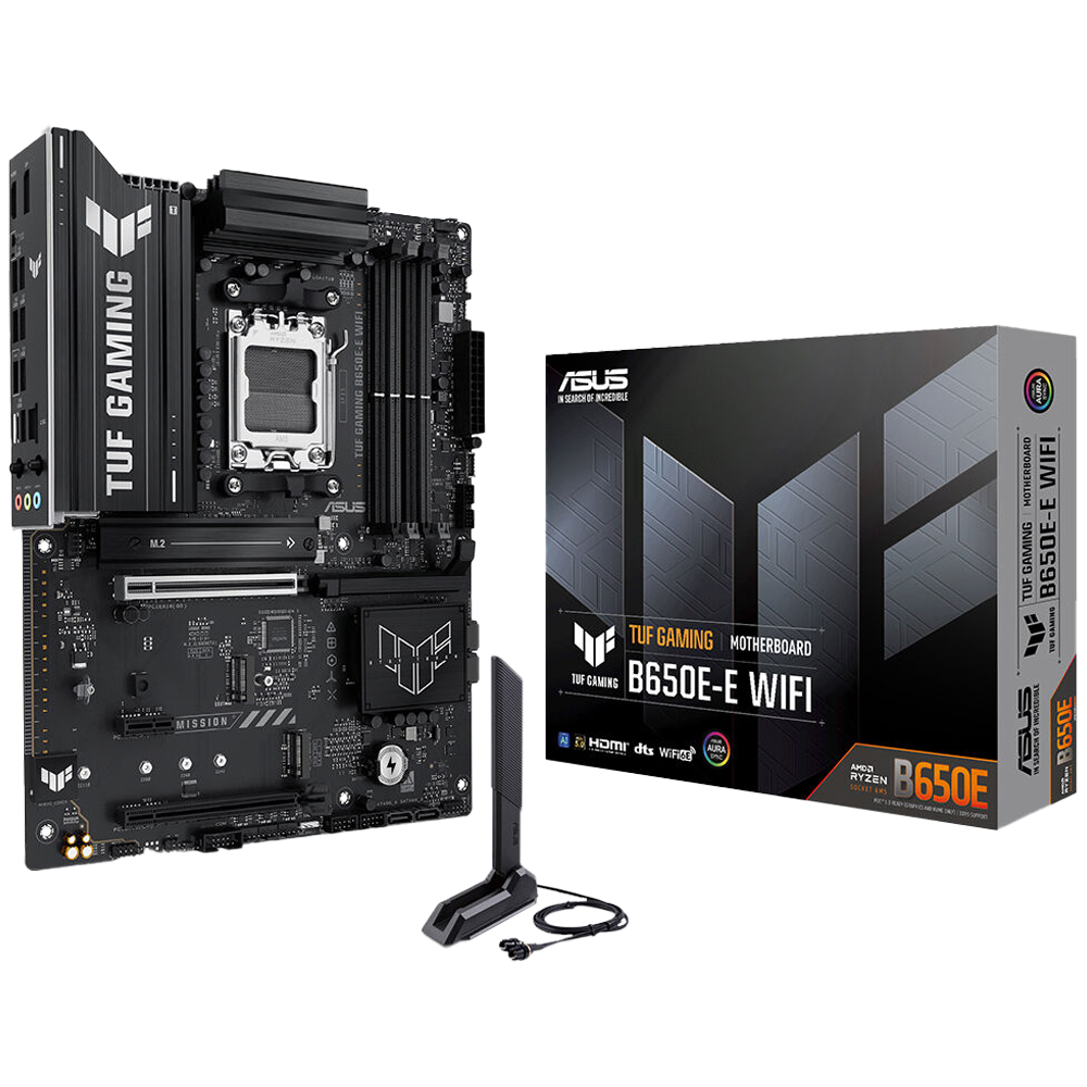 ASUS TUF GAMING B650E-E WIFI 8000MHz DDR5 Soket AM5 M.2 HDMI DP ATX Anakart görsel 1