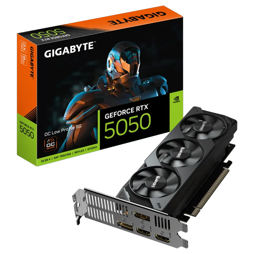 GIGABYTE GeForce RTX 5050 OC Low Profile 8G GDDR6 DLSS 4 128 Bit Ekran Kartı görsel 1