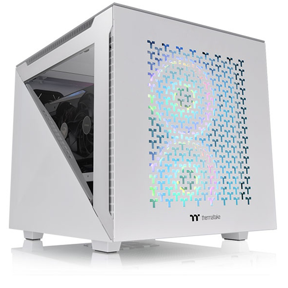 Thermaltake Divider 200 TG Air Snow Tempered Glass USB 3.2 Micro ATX Kasa görsel 1