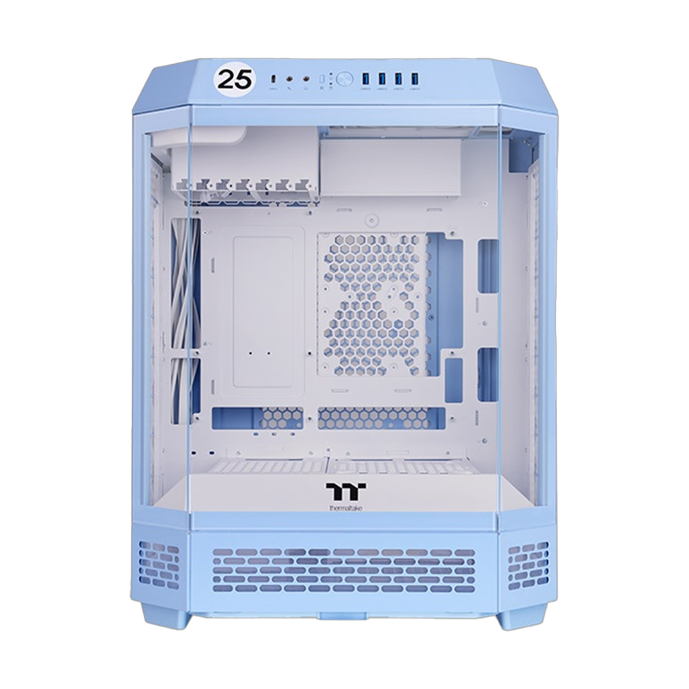 Thermaltake Tower 600 Hydrangea USB 3.2 Tempered Glass ATX Mid Tower Mavi Gaming Kasa