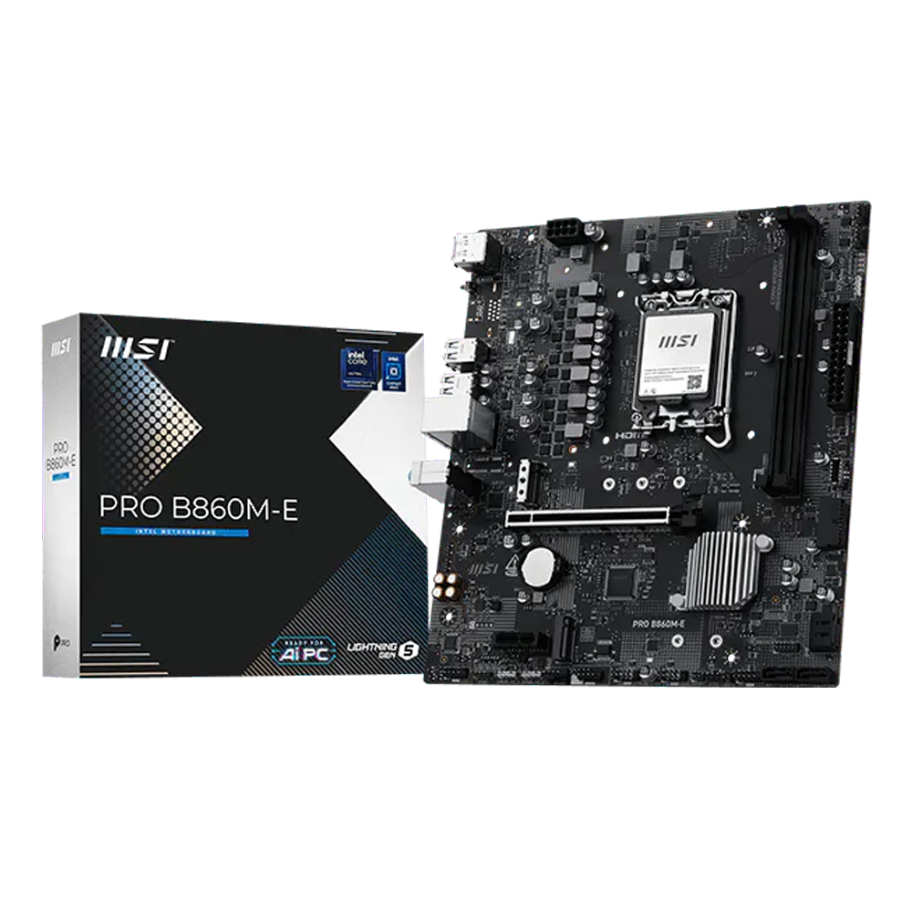 MSI PRO B860M-E 9066MHz(OC) DDR5 Soket LGA 1851 M.2 HDMI DP mATX Anakart