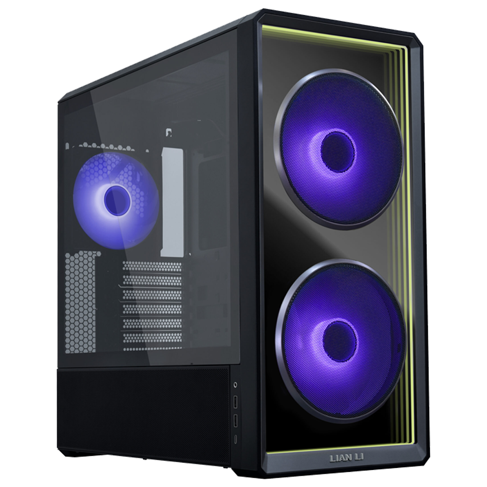 LIAN LI LANCOOL 217 INF Tempered Glass ARGB Type-C Siyah E-ATX Mid Tower Kasa