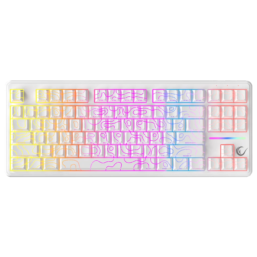 Rampage KB-R107 CRACK Membrane RGB Beyaz Kablolu Gaming Klavye