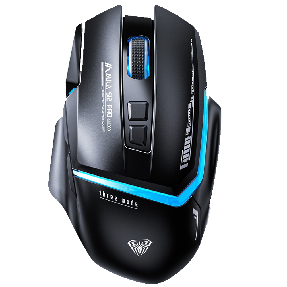 Aula S12 Pro 12800DPI 1000Hz RGB Siyah Kablolu Gaming Mouse