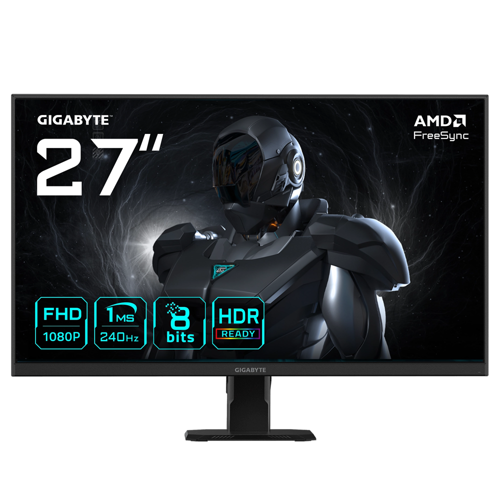 GIGABYTE GS27F2 27" 240Hz 1ms HDMI DP AdaptiveSync HDR10 FHD SS IPS Gaming Monitör