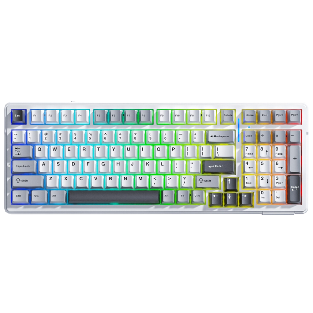 Aula F99 Linear GrayWood V3 Switch Hot Swap RGB Gri Kablosuz Gaming Klavye