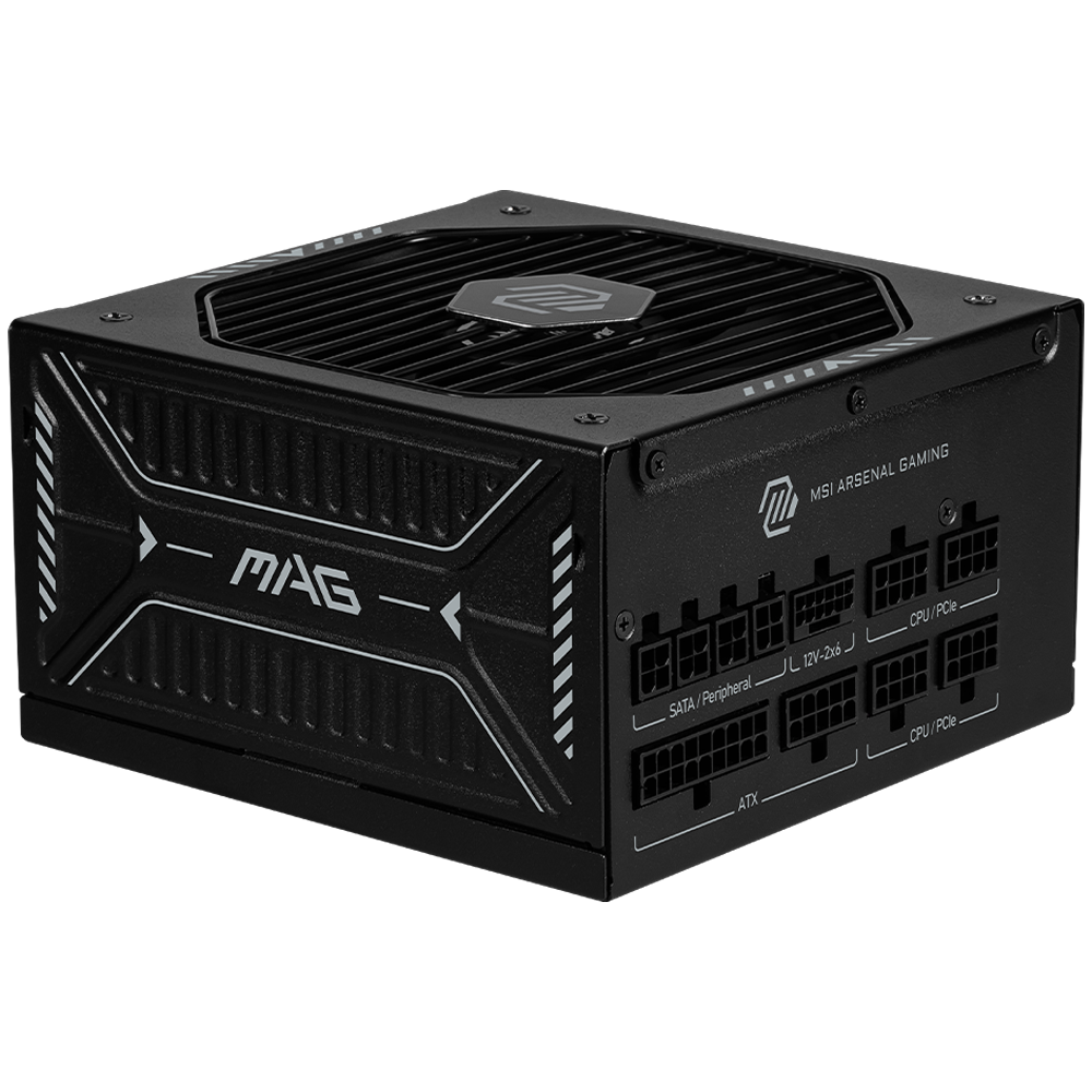 MSI MAG A1000GLS PCIE5 1000W 80+ Gold Plus GEN 5.1 ATX 3.1 135mm Fanlı PSU