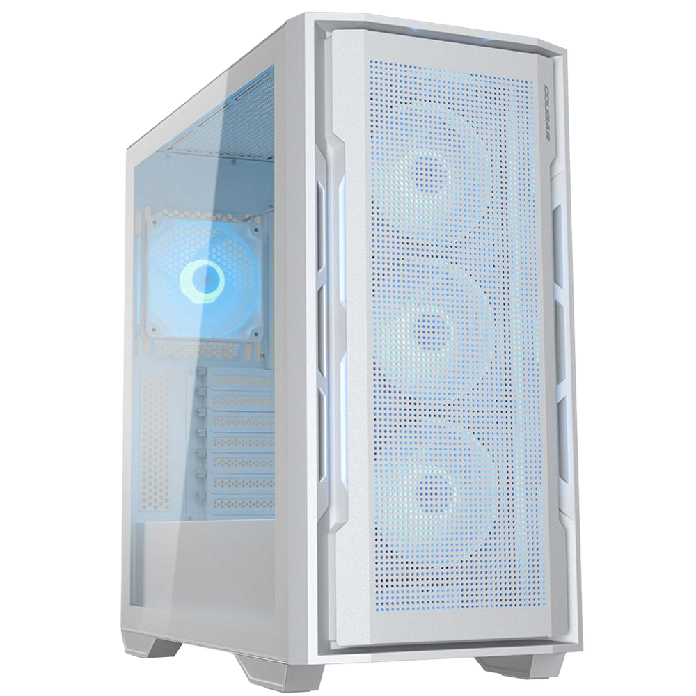 COUGAR UNIFACE Tempered Glass RGB Beyaz E-ATX Gaming Kasa görsel 1