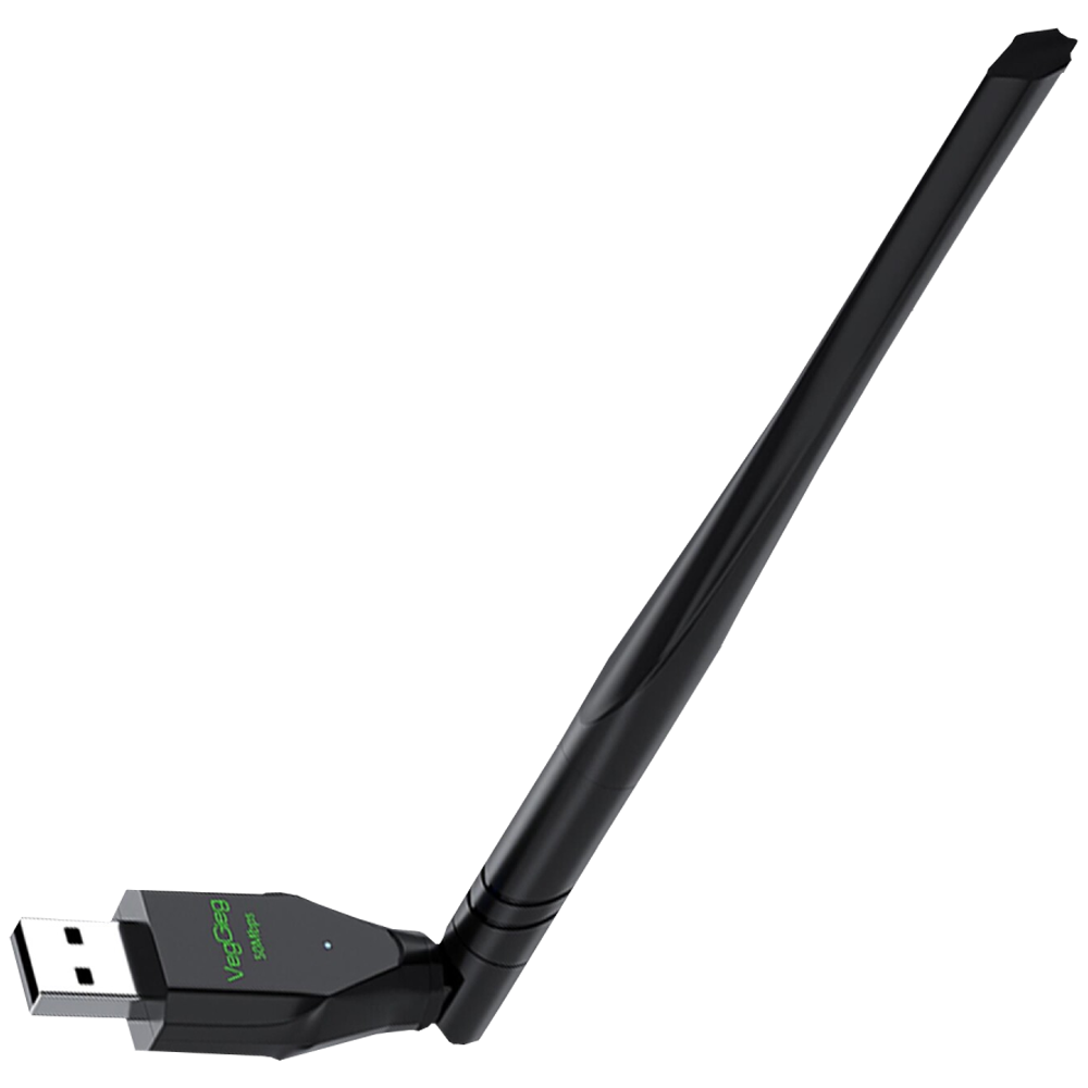 VegGieg 650 Mbps 2.4GHz/5GHz Dual Band Alıcı Verici USB WiFi Adaptör