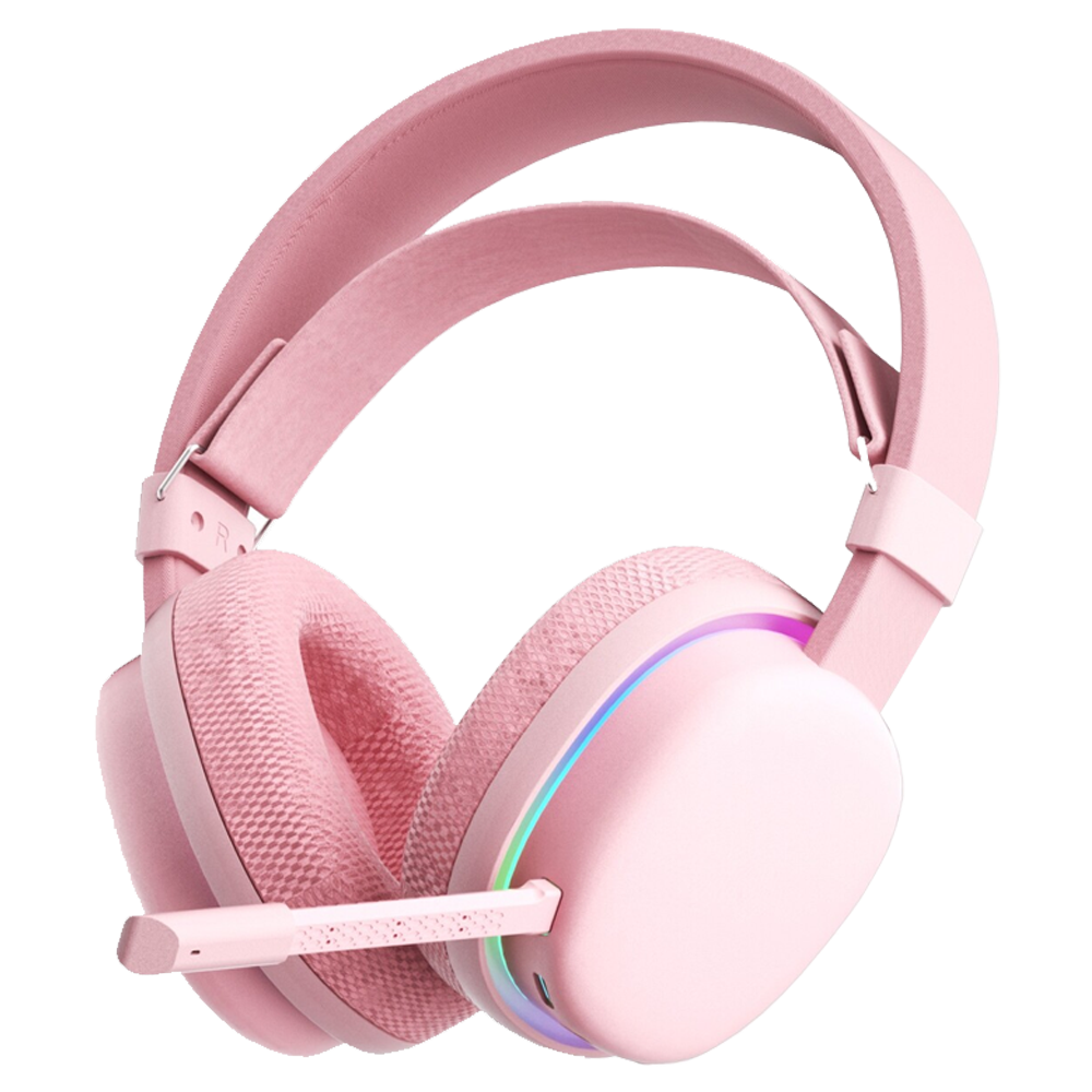 Aula G7 Tri Mode RGB Kablosuz Pembe Gaming Kulaklık