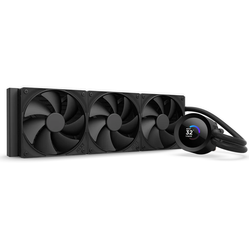 NZXT Kraken Plus 360 AIO LCD 360mm Siyah Sıvı İşlemci Soğutucusu görsel 1