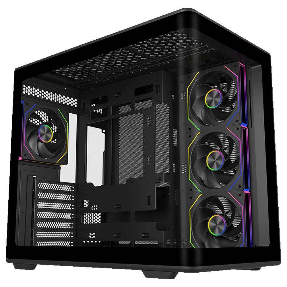 Cooler Master Elite 600 4X120mm ARGB 850W ATX 3.1 PCIe5.0 80+ Gold Curve TG Mid Tower Siyah Kasa