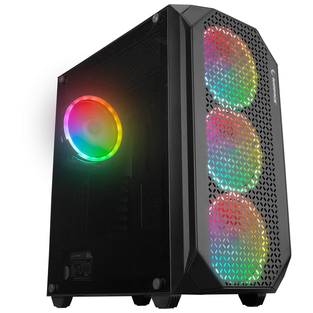 Rampage ZUKO 600W 80 Plus Bronze Rainbow 4 Adet Fanli Temper Camli