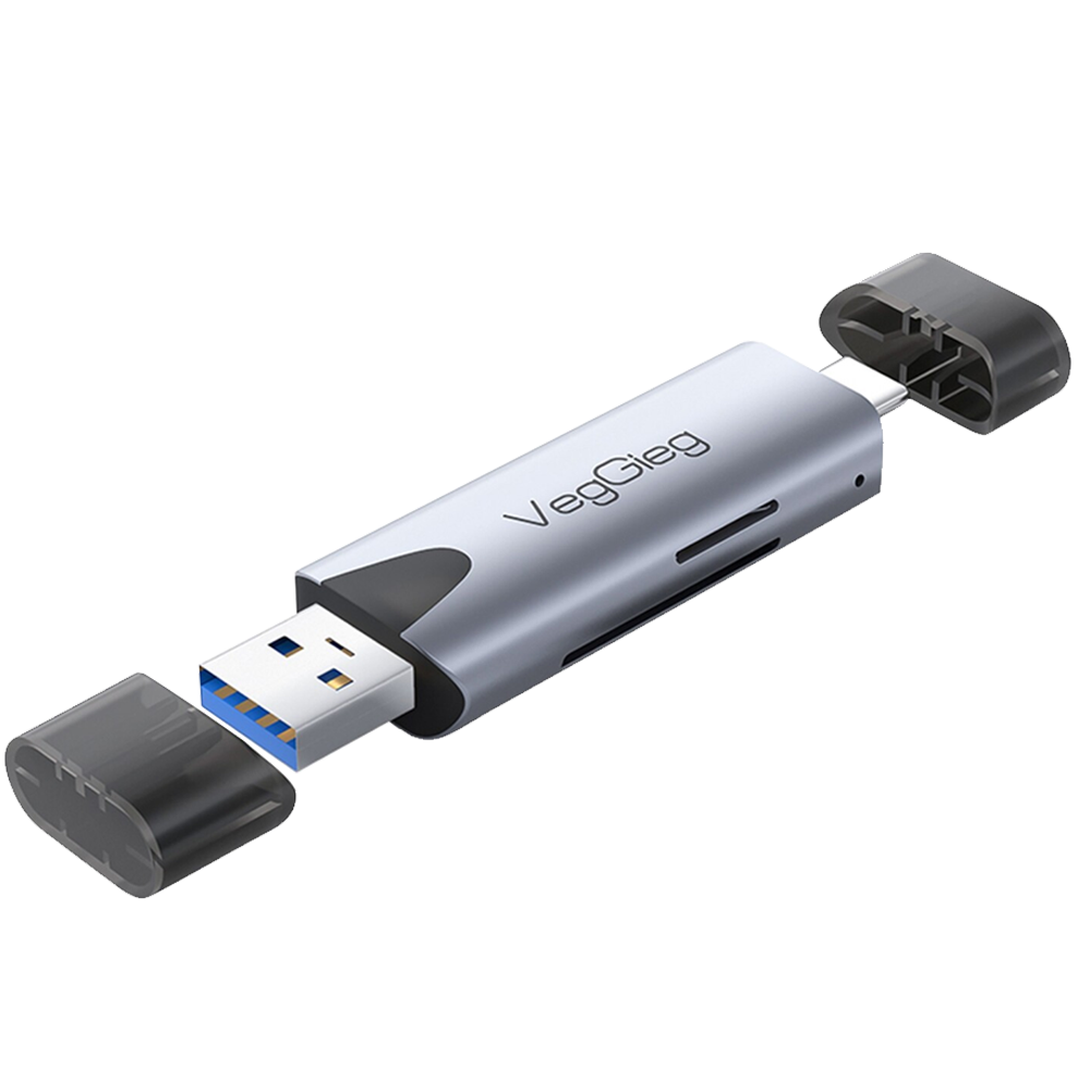 VegGieg Type-C USB 3.0 SD-MicroSD TF Kart Okuyucu