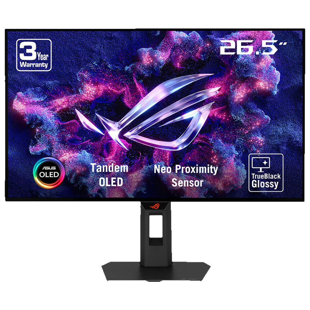 ASUS ROG Swift OLED XG27AQWMG 26.5" 280Hz 0.03ms HDMI DP USB3.2 AdaptiveSync Pivot HDR500 QHD WOLED Gaming Monitör