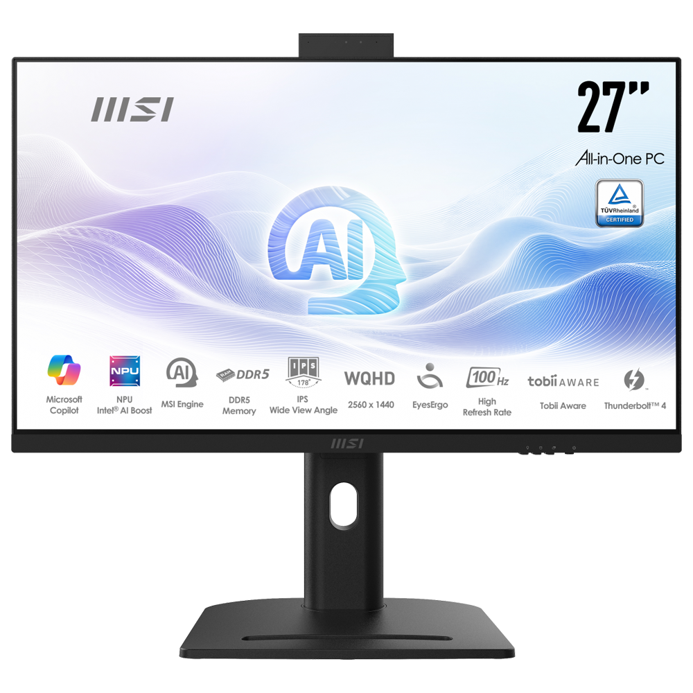 MSI MODERN AM273QP AI 1UM-254XEU Ultra 5 125H 16GB DDR5 1TB SSD FreeDos 27 " WQHD Siyah AIO Masaüstü PC