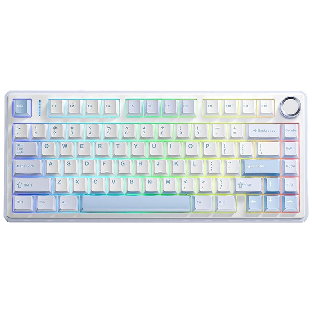 Aula F75 Gray Switch Hot Swap TKL RGB Buz Mavisi Kablosuz Gaming Klavye