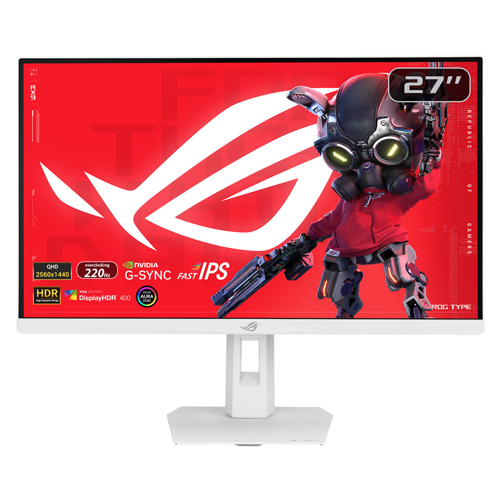 ASUS ROG STRIX XG27ACSR-W 27'' 220Hz 1ms HDMI DP G-Sync HDR10 Pivot QHD Fast IPS Beyaz Gaming Monitör
