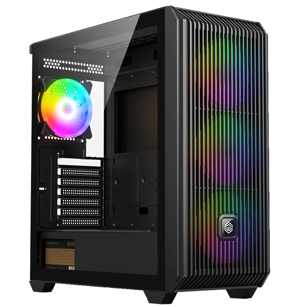 GameBooster E8501B 850W 80+ Bronze ARGB Mesh E-ATX Siyah Kasa görsel 1