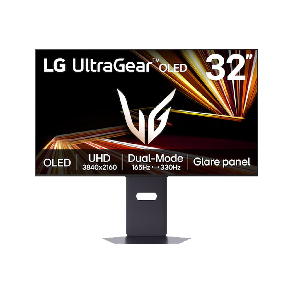LG UltraGear GX8 32GX850A-B 32" 4K 165Hz FHD 330Hz 0.03ms HDMI DP USB Adaptive Sync HDR400 Pivot Dual-Mode OLED Gaming Monitör