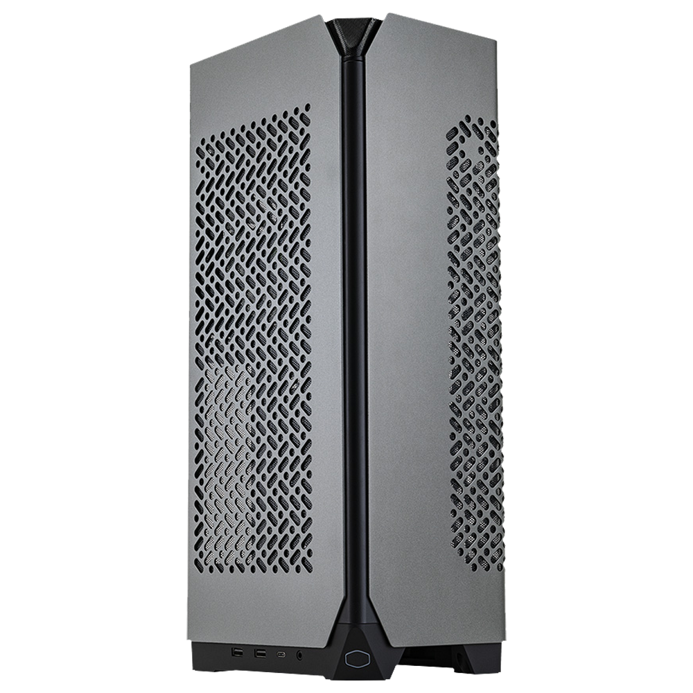 Cooler Master NCORE 100 MAX Grey Edition 850W 80+ Gold Tempered Glass SickleFlow 120 mm Sıvı Soğutucu USB 3.2 Mini-ITX Kasa