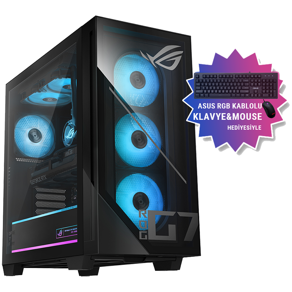 ASUS ROG G700TF Ultra 9 285K 64GB DDR5 2TB SSD RTX 5080 16GB GDDR7 850W 80+ Gold PSU FreeDos Masaüstü Gaming Bilgisayar
