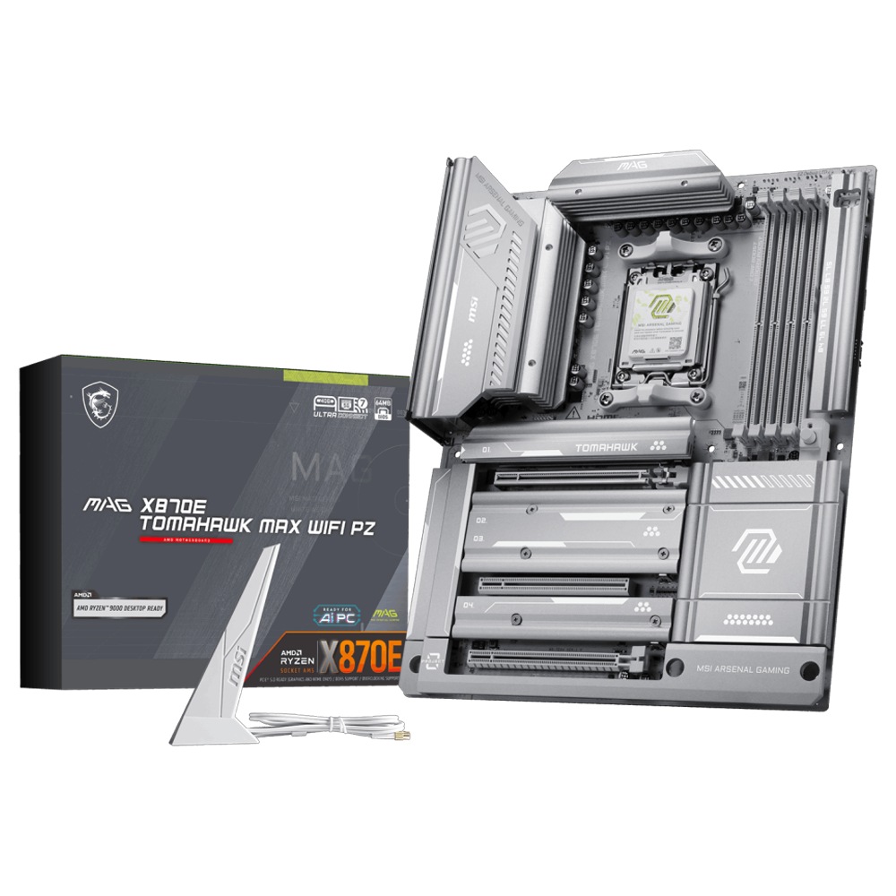 MSI MAG X870E TOMAHAWK MAX WIFI PZ 8400MHz(OC) DDR5 Soket AM5 M.2 HDMI ATX Anakart