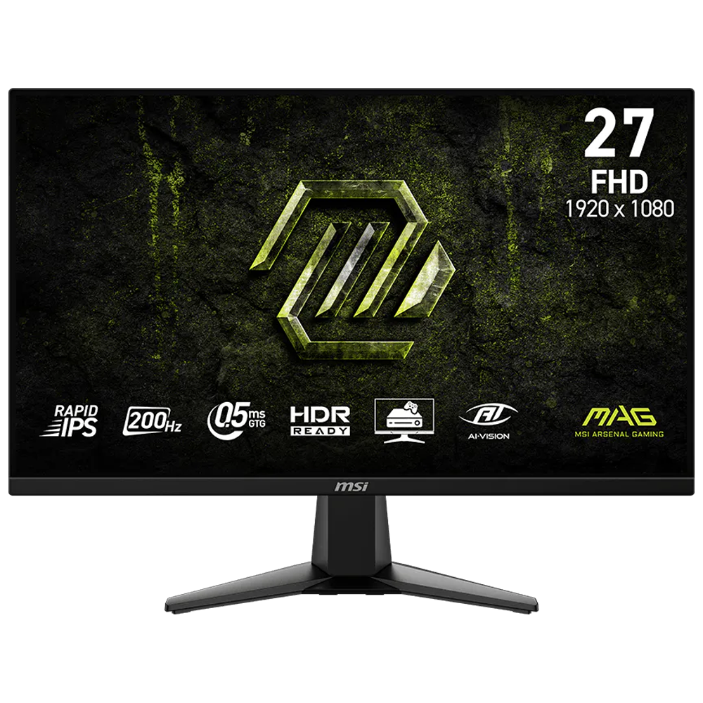 MSI MAG 275F E20 27" 200Hz 0.5ms HDMI DP AdaptiveSync HDR Ready FHD Rapid IPS Gaming Monitör