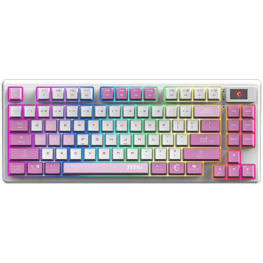 MSI FORGE GK600 VIOLET TKL RGB Mekanik Kablosuz Gaming Klavye